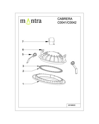 CABRERA * DOWNLIGHT LED 7W - 4000K